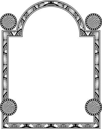 Abstract border forms a window for greeting cards or anything elseのイラスト素材
