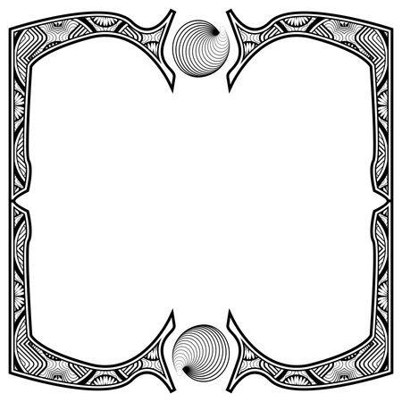 Ornament frames can be for wedding invitations, book covers or othersのイラスト素材