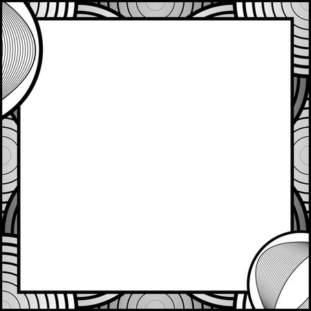 An abstract border forms something for a book cover or somethingのイラスト素材