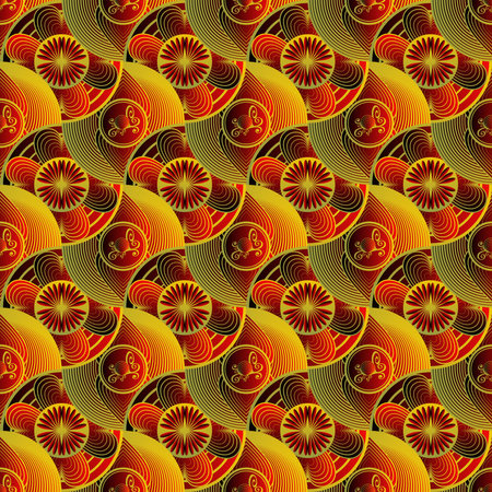 Seamless abstract pattern, symmetrical geometrical background.のイラスト素材