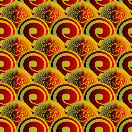 Seamless background pattern. Abstract geometric pattern. Vector illustration.のイラスト素材