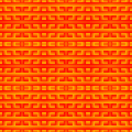 Seamless pattern of orange wicker strips. Vector illustration.のイラスト素材