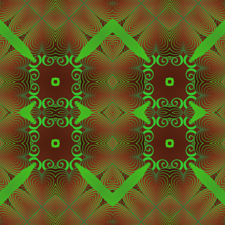 Abstract background with seamless textured green color combined with dark yellowのイラスト素材