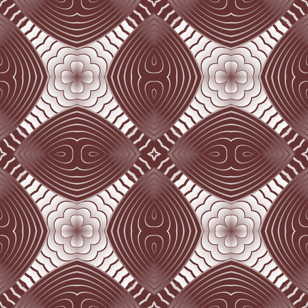 Abstract seamless textured background in brown color combined with white colorのイラスト素材