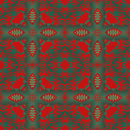 Abstract seamless textured background in green and red colorsのイラスト素材