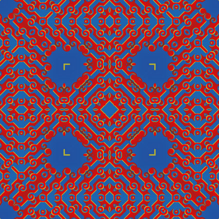 Abstract textured seamless background in blue and red colorsのイラスト素材