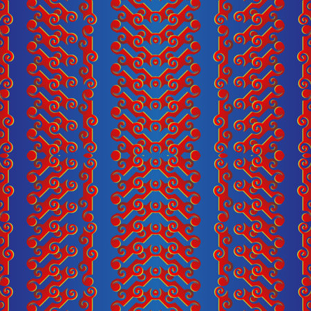 Abstract textured seamless background in blue and red colorsのイラスト素材