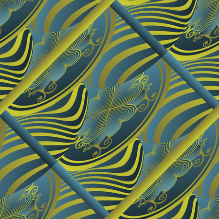 Beautiful green and yellow color seamless textured abstract background