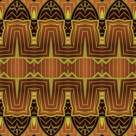 Seamless abstract pattern, symmetrical geometrical background.のイラスト素材