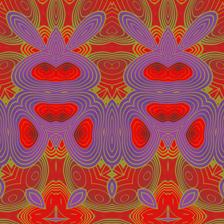 Vector seamless pattern. Colorful ethnic ornament. Arabesque style.のイラスト素材