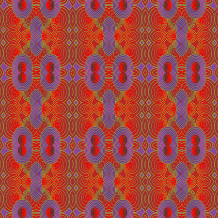 Vector seamless pattern. Colorful ethnic ornament. Arabesque style.のイラスト素材