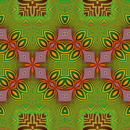 Seamless abstract pattern with rhombus. Vector illustration.のイラスト素材