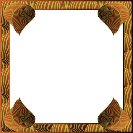 Oriental frame for photos. Vector illustration. Design element.のイラスト素材