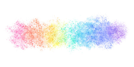 Abstract background of colorful particlesのイラスト素材