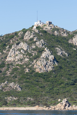 Rock mountain by the seaの写真素材