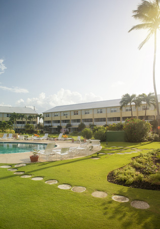 Luxury resort on a caribbean islandのeditorial素材