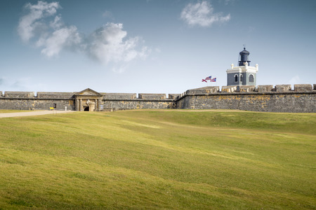 Castillo San Felipe del Morro in old San Juan, Puerto Ricoのeditorial素材