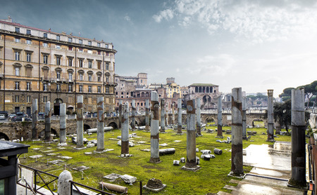Roman forum in Rome, Italyの写真素材