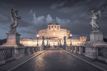 Castel Santangelo in Rome, Italyのeditorial素材