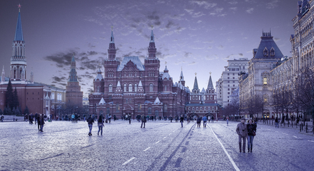 Red Square and Kremlin in Moscow City, Russiaのeditorial素材