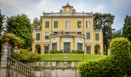 Villa Margherita in Griante at Como Lake, Italyのeditorial素材