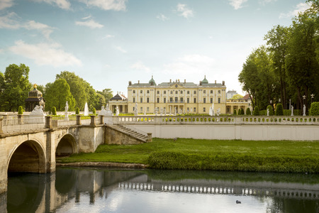 The Branicki Palace and park in Bialystok, Polandのeditorial素材