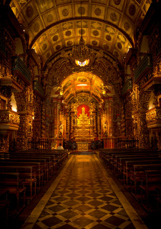 Sao Bento Monastery (Abbey of Our Lady of Montserrat) in Rio de Janeiro, Brazil