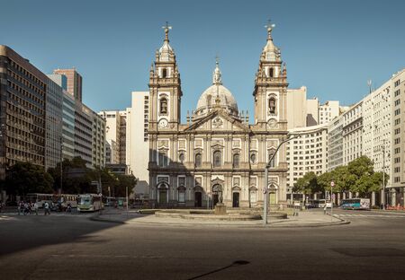 Rio de Janeiro, Brazil - December 15, 2017: Candelaria Church in downtown Rio de Janeiro, Brazilのeditorial素材