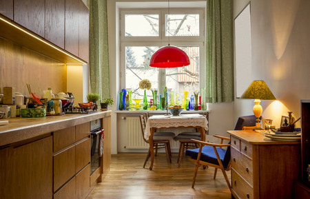 Contemporary kitchen in scandinavian styleの写真素材