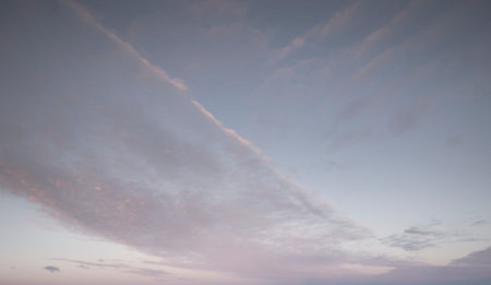 Amazing panorama of sky in the morning