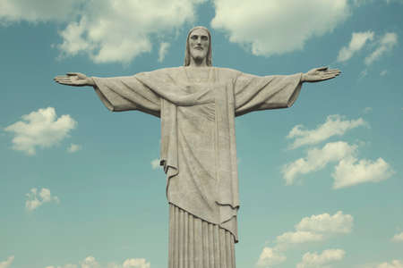 Rio de Janeiro, Brazil - December 23, 2017: Christ the Redeemer (Cristo Redentor) statue in Rio de Janeiro, Brazilのeditorial素材