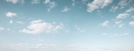 Beautiful blue sky with white cloudsの写真素材