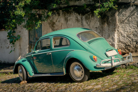 Vintage German car on a street in Rio de Janeiro, Brazil