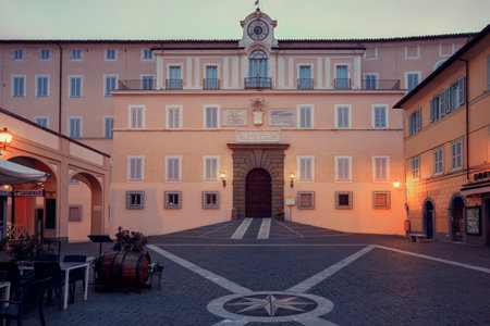 Apostolic palace in Castel Gandolfo, Rome, Italyのeditorial素材