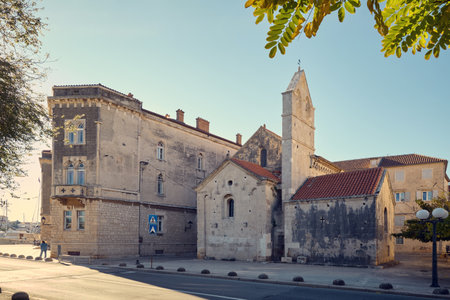 Trogir old town in Croatiaの写真素材