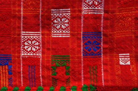 Samples of traditional folk weaving. Ukraine.の写真素材