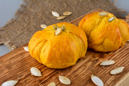 Buns with pumpkin seeds