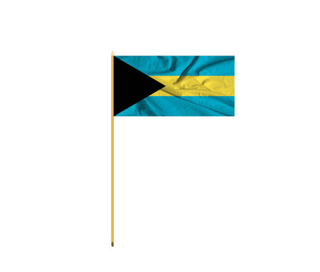 Bahamas Waving Flag .Flag of the Commonwealth of the Bahamas .の写真素材