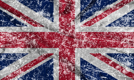 State symbol, flag of the United Kingdom of Great Britain and Northern Irelandの写真素材