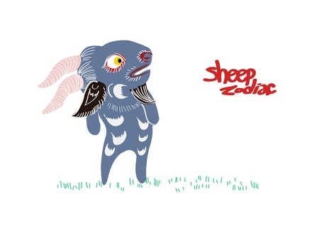zodiac shieepのイラスト素材