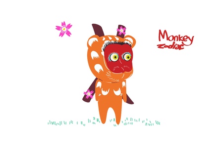 zodiac monkeyのイラスト素材