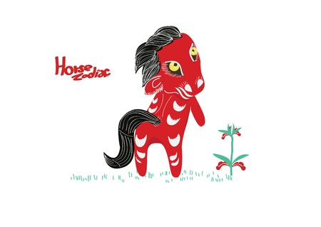 zodiac horseのイラスト素材