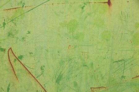 Textured red rust wall background, aged vintage surface, horizontal.の写真素材