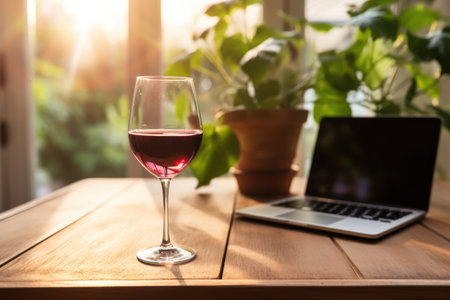 Winery's Perfect Storage for Aging Delicious Wine. Generative AI.の素材