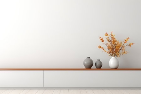 mock up living room. place object in modern living room . AI Generative.の素材
