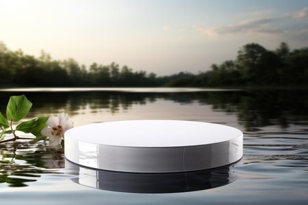 mockup podium or platform for product presentation display . Generative AIの素材