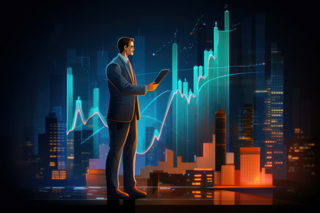 dashboard for data business analysis and Data Management connected to the database for technology finance, operations, sales, marketing - Generative AIの素材