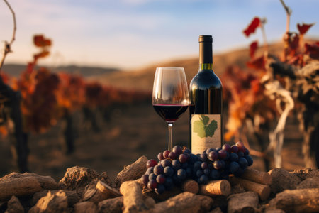 Winerys Perfect Storage for Aging Delicious Wine. Generative AIの素材