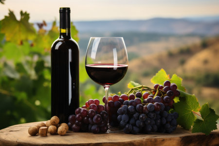 Winery's Perfect Storage for Aging Delicious Wine. Generative AI.の素材