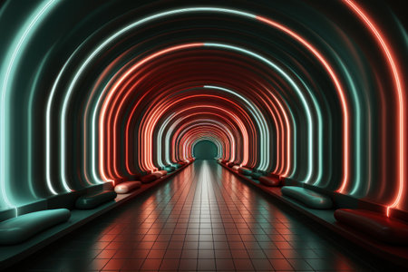 A colorful abstract background with a spiral design. Generative AI..の素材